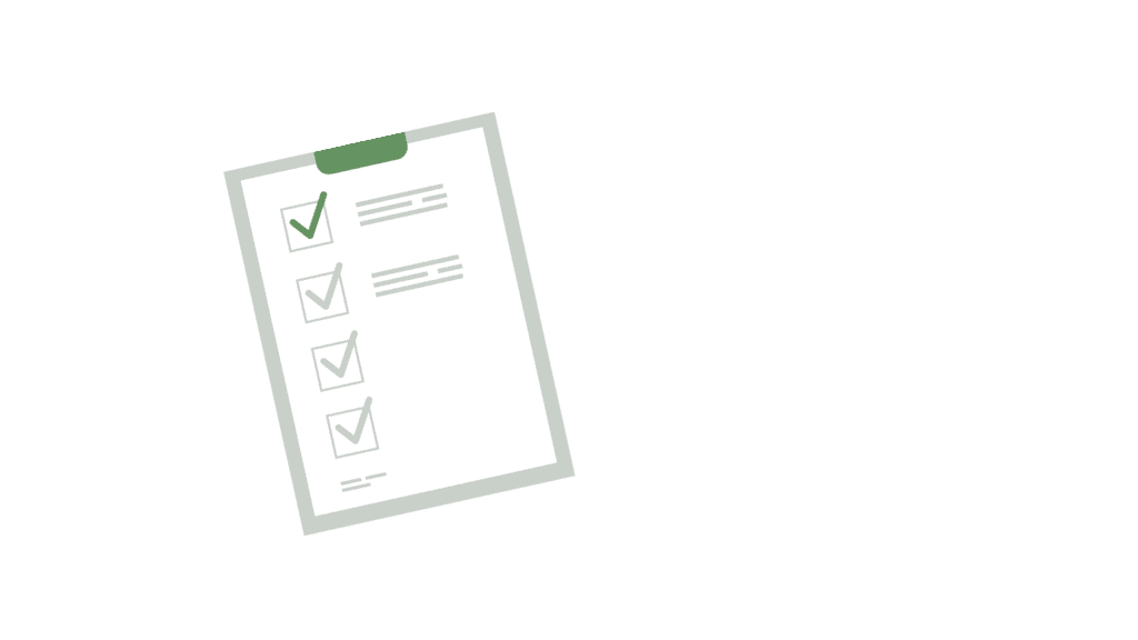checklist delle cose da verificare.